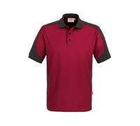 HAKRO 839 Comfort Fit Poloshirt Kurzarm weinrot/anthrazit