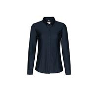 HAKRO Bluse Natural Stretch 129, tinte, Größe S (Arbeitshemd & Arbeitsshirt)
