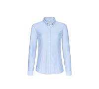 HAKRO Bluse Natural Stretch 129 – Regular Fit – ozeanblau Größe XS