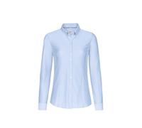 HAKRO Bluse Natural Stretch 129, ozeanblau, Größe 2XS (Arbeitshemd & Arbeitsshirt)