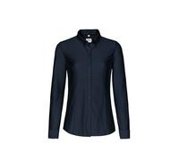 HAKRO Bluse Natural Stretch 129, tinte, Größe XL (Arbeitshemd & Arbeitsshirt)