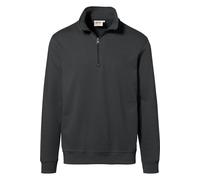 HAKRO Comfort Fit Sweatshirt Zipanthrazit, Einfarbig