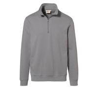 HAKRO Comfort Fit Sweatshirt Zipgrau, Einfarbig