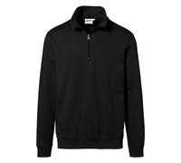 HAKRO Comfort Fit Sweatshirt Zipschwarz, Einfarbig