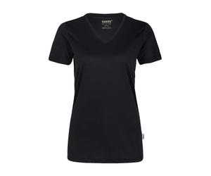 HAKRO COOLMAX® PRO Regular Fit Damen T-Shirt schwarz, Einfarbig