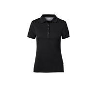 HAKRO Cotton Tec® Damen Poloshirt 214, schwarz, Größe XS (Arbeitshemd & Arbeitsshirt)
