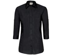 Hakro Bluse Vario-¾ Arm Performance - schwarz 4XL