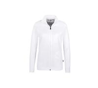 HAKRO Damen Sweatjacke 227 – Regular Fit, weiß – Größe XL