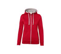 Hakro Damen Kapuzenjacke Bonded ECO - Rot / Silber , XL (EU)