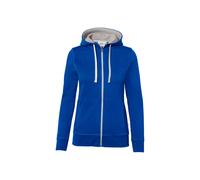 Hakro Damen Kapuzenjacke Bonded Eco 0255 royalblau/silber 3XL