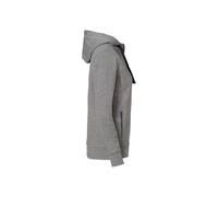 Hakro Damen Kapuzenjacke Bonded ECO - Grau meliert / Tinte , L (EU)