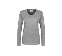 HAKRO Damen Longsleeve Classic 178, grau meliert, Größe 3XL (Arbeitshemd & Arbeitsshirt)