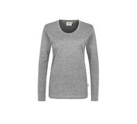 HAKRO Damen Langarm T-Shirt "Classic" - 178 - grau meliert - Größe: S