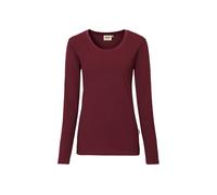 Hakro Damen Longsleeve Mikralinar® 0179017012 weinrot 6XL