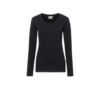 HAKRO Damen Longsleeve Mikralinar® 179, schwarz, Größe XS (Arbeitshemd & Arbeitsshirt)