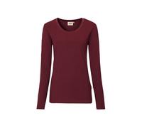 HAKRO Damen Longsleeve Mikralinar® 179, weinrot, Größe 2XL (Arbeitshemd & Arbeitsshirt)