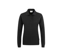HAKRO Damen Longsleeve-Poloshirt Mikralinar® 215, schwarz, Größe 6XL (Arbeitshemd & Arbeitsshirt)