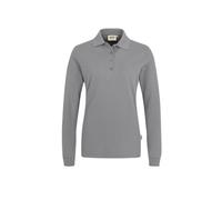 HAKRO Damen Longsleeve-Poloshirt Mikralinar® 215, titan, Größe M (Arbeitshemd & Arbeitsshirt)