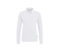 HAKRO Damen Longsleeve-Poloshirt Mikralinar® 215, weiß, Größe 2XL (Arbeitshemd & Arbeitsshirt)