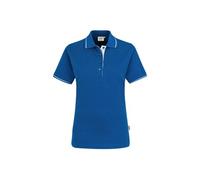 HAKRO Damen Poloshirt Casual 203, royalblau/weiß, Größe L (Arbeitshemd & Arbeitsshirt)