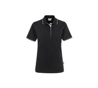 HAKRO Damen Poloshirt Casual 203, schwarz/silber, Größe 3XL (Arbeitshemd & Arbeitsshirt)