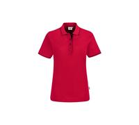 HAKRO Damen Poloshirt Casual 203, rot/schwarz, Größe XS (Arbeitshemd & Arbeitsshirt)