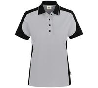 HAKRO Regular Fit Damen Poloshirt Titan/schwarz, Zweifarbig
