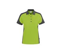 HAKRO Damen Poloshirt Contrast Mikralinar® 239, kiwi/anthrazit, Größe XS (Arbeitshemd & Arbeitsshirt)