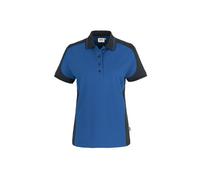 HAKRO Damen Poloshirt Contrast Mikralinar® 239, royalblau/anthrazit, Größe 3XL (Arbeitshemd & Arbeitsshirt)