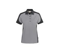HAKRO Damen Poloshirt Contrast Mikralinar® 239, titan/anthrazit, Größe XS (Arbeitshemd & Arbeitsshirt)