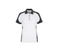 HAKRO Women-Poloshirt-Contrast 239 Mikralinar® 4XL weiß/anthrazit