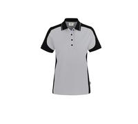 HAKRO Regular Fit Damen Poloshirt Titan/schwarz, Zweifarbig