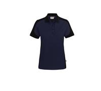 Hakro Damen Poloshirt Contrast MIKRALINAR® ECO 0339 tinte/schwarz 4XL