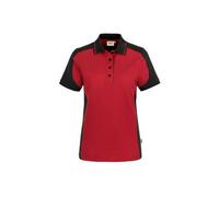 HAKRO Damen Poloshirt Contrast Mikralinar® 239, rot/anthrazit, Größe XL (Arbeitshemd & Arbeitsshirt)