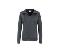 HAKRO Damen Sweatjacke College 406, anthrazit, Größe XS (Outdoorkleidung & Freizeitkleidung)