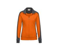 HAKRO MIKRALINAR® Regular Fit Damen Sweatjacke orange, Einfarbig