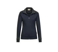 HAKRO MIKRALINAR® Regular Fit Damen Sweatjacke navy, Einfarbig