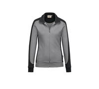 Hakro Damen-Sweatjacke Contrast Performance - titan M