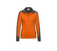 HAKRO MIKRALINAR® Regular Fit Damen Sweatjacke orange, Einfarbig