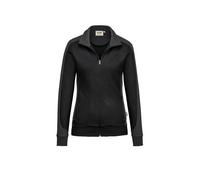 HAKRO MIKRALINAR® Regular Fit Damen Sweatjacke schwarz, Einfarbig