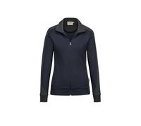 HAKRO MIKRALINAR® Regular Fit Damen Sweatjacke navy, Einfarbig
