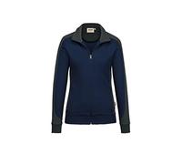 Hakro Damen-Sweatjacke Contrast Performance, HK277-tinte, S
