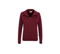 HAKRO Damen Sweatjacke College 406, weinrot, Größe M (Outdoorkleidung & Freizeitkleidung)