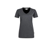 HAKRO Damen T-Shirt MIKRALINAR® No. 0181 V-Ausschnitt anthrazit...