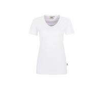 HAKRO Damen T-Shirt MIKRALINAR® No. 0181 V-Ausschnitt weiß 5XL