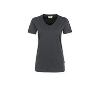 Hakro Damen V-Shirt Mikralinar® - Anthrazit , L (EU)
