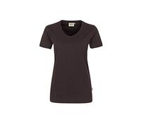 Hakro No. 0181 Damen V-Shirt MIKRALINAR® schokolade - 3XL