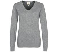 Hakro Women-V-Pullover Premium-Cotton - grau-meliert S