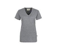 Hakro Damen V-Shirt Classic - Grau meliert , XXL (EU)