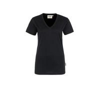 Hakro Damen V-Shirt Classic - Schwarz , M (EU)